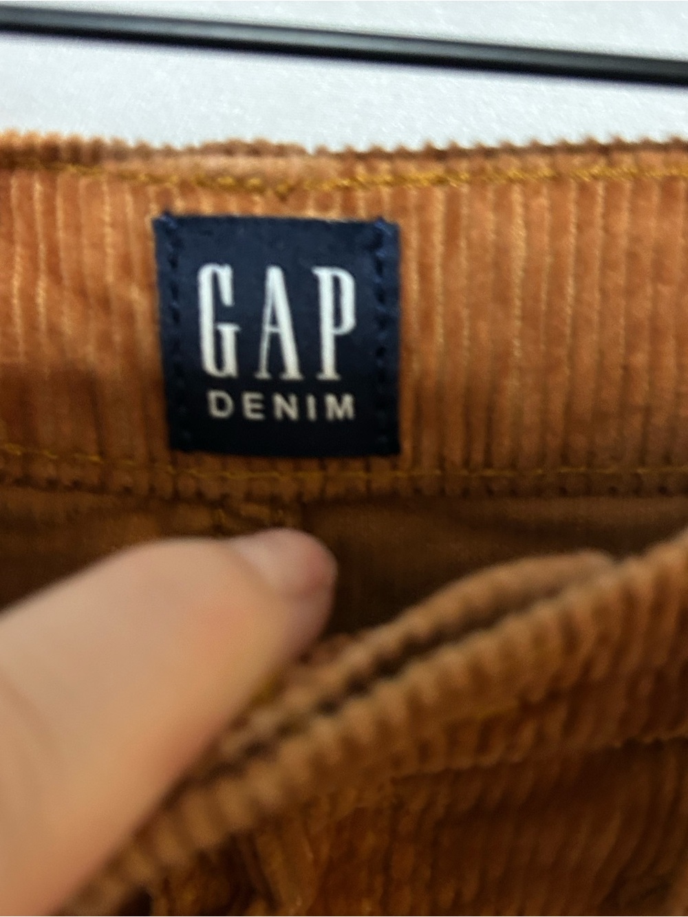 GAP Wide-Leg Corduroy Pants in Camel Brown - Picture 7 of 12